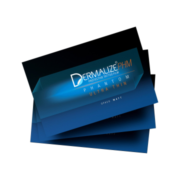 Pack de 7 feuilles prédécoupées de Dermalize Phantom - Film protecteur ultra-fin pour tatouage - 15 x 10 cm