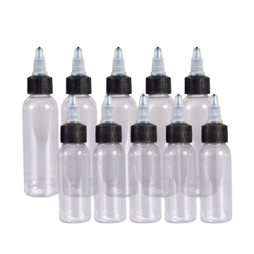 Pack de 5 Bouteilles en Plastique pour Encre de Tatouage (différentes tailles)