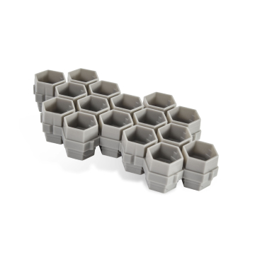 Pack de 50 Hive Caps - Soldier Bee Gris (200 godets à encre)