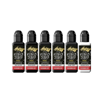 Set d'ombrage Kuro Sumi Imperial - Zhang Po Greywash 6 x 44 ml