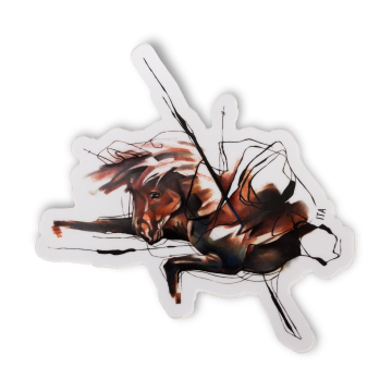 Sticker Ivana Tattoo Art - Cheval (Gloss - 15cm/5.5")