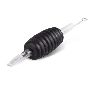 Pack de 5 Sets Jetables Killer Ink Tube/Manchon 25mm - Buse Plate + Aiguilles Precision (0,35mm) Magnum M1