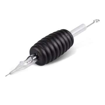 Pack de 5 Sets Jetables Killer Ink Tube/Manchon 25mm - Buse Ronde + Aiguilles Bug Pin (0,25mm) Rondes pour Traçage
