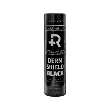 Recovery Derm Shield - 25 cm x 7.3 m (10" x 8 Yard) Roll Bandage Protection - Black