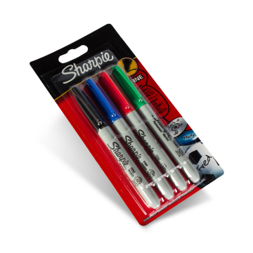 Assortiment de 4 Marqueurs à Pointe Fine Sharpie