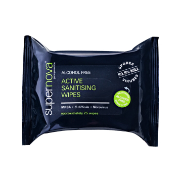 Lingettes désinfectantes actives Supernova - 19 cm x 18.5 cm
