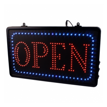 Enseigne LED à Suspendre pour Studios - OPEN